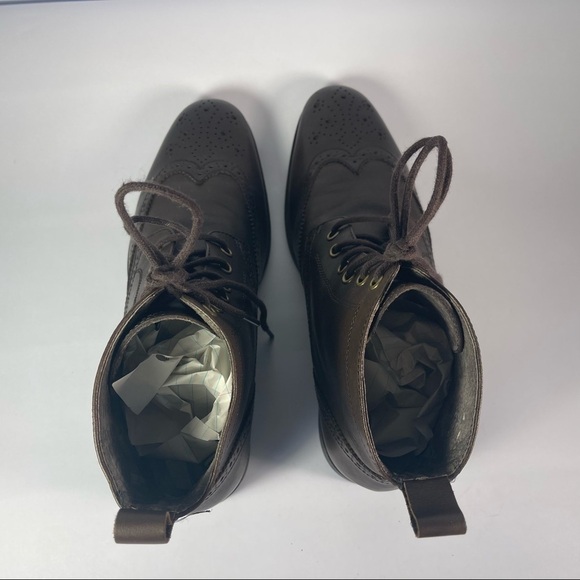 banana republic Leather Oxford lace up ankle boots - Picture 6 of 13